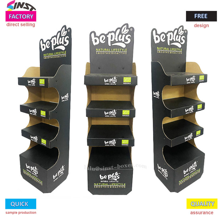 Buat syampu bersinar di rak paparan bergelombang syampu