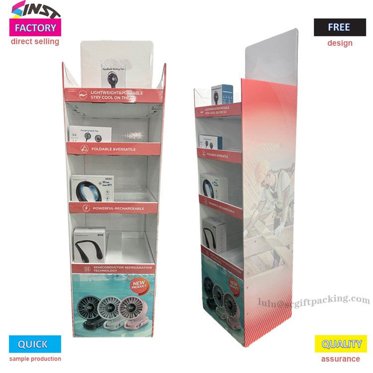 Bagaimana cara membuat kipas elektrik anda menonjol di pendirian paparan kadbod kipas elektrik?