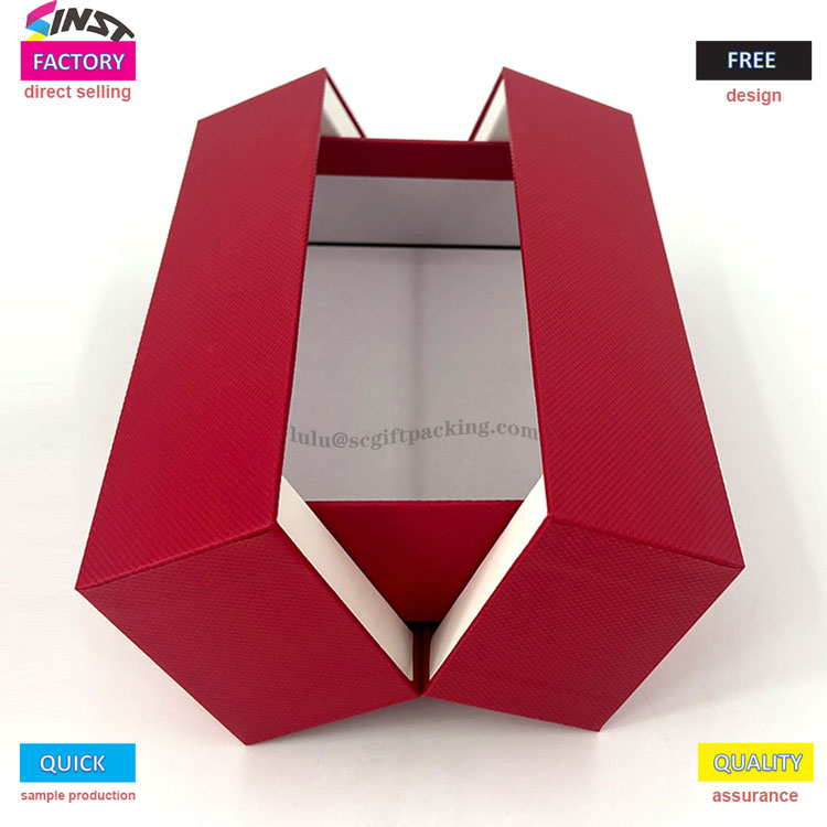 Kotak Hadiah Wain Merah Mengangkat Pintu Double Creative Double Pintu